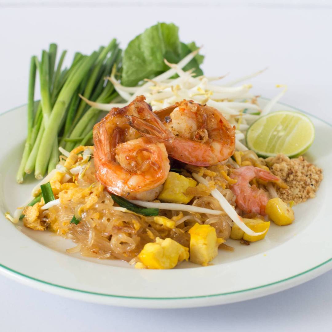 ผัดไทกุ้งสด